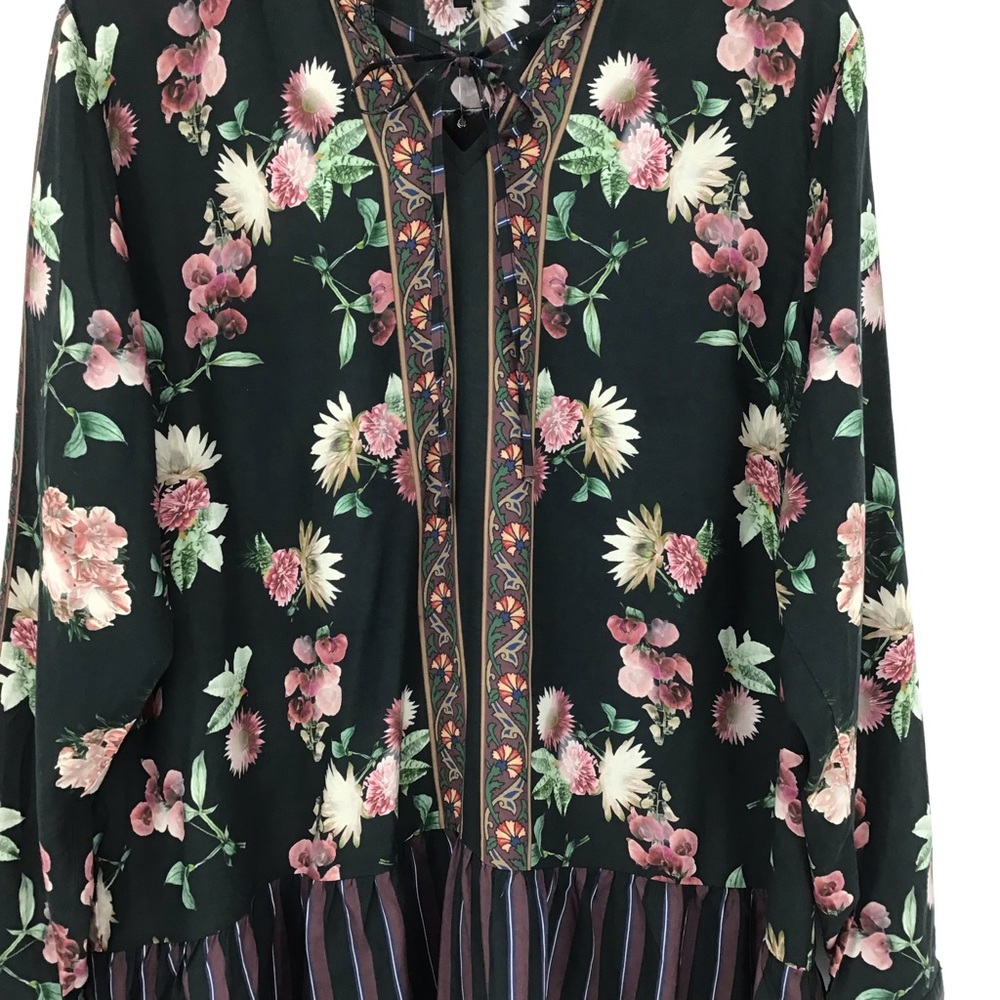 Tolani Collection Ruffled Hem Floral Print Tunic - Picture 4 of 14